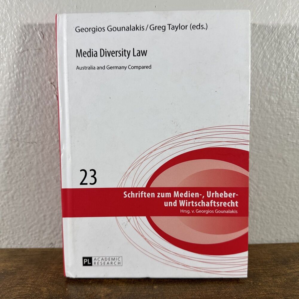 Media diversity law. Australia and Germany compared. Schriften zum Medien-, Urhe